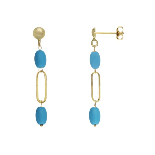 Women's Yellow Gold Earrings GL102257