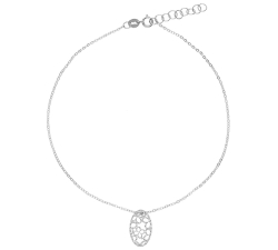 Women's White Gold Anklet GL102271
