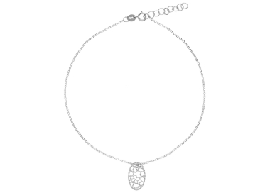 Women's White Gold Anklet GL102271