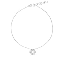Women's White Gold Anklet GL102272