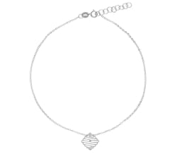 Women's White Gold Anklet GL102277