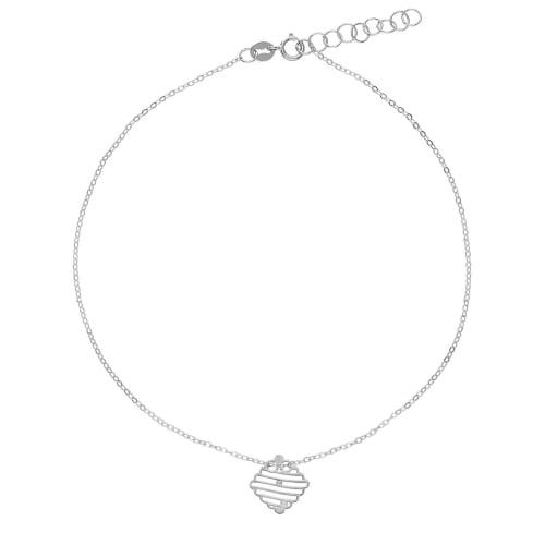 Damen-Fußkettchen aus Weißgold GL102277