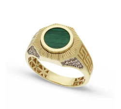 Anello Uomo Oro Bianco Giallo GL102292