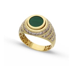 Herrenring aus Gelb- und Weißgold GL102294