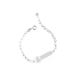 Weißgoldenes Kinderarmband GL102298