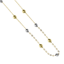 Unisex Necklace in White and Yellow Gold GL102302