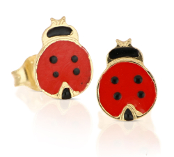 Women's Yellow Gold Earrings GL102327