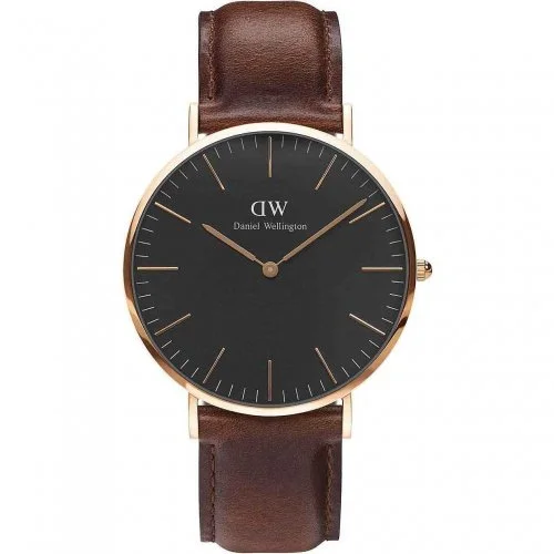 Daniel Wellington Herrenuhr Classic Schwarz St Mawes DW00100124