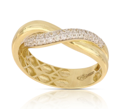 Damenring aus Gelb- und Weißgold GL102338