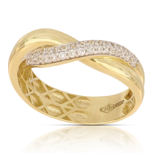 Women's Ring in Yellow and White Gold GL102338