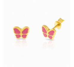 Women's Yellow Gold Earrings GL102341