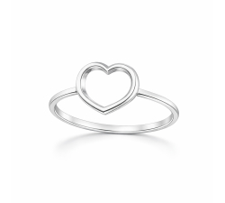 Anello Cuore Donna Oro Bianco 803321734407