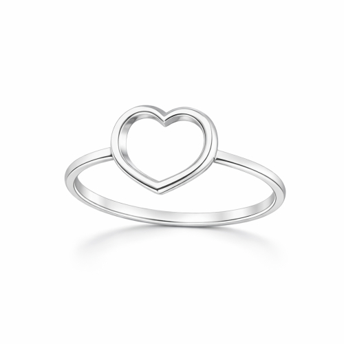 Heart Ring Woman White Gold 803321734407