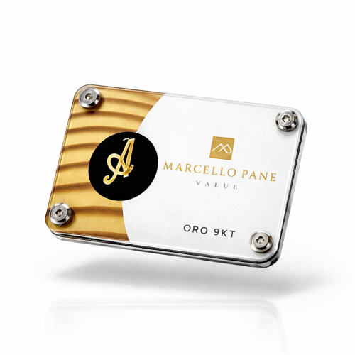 Blister Lettera Iniziale Marcello Pane Value Oro 9 kt