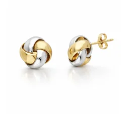 Orecchini Donna Oro Bianco Giallo 9 KT GL-SON229036