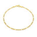 9 KT Yellow Gold Men's Bracelet GL-SON9VFD060GG19