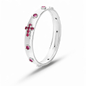 Women's White Gold Rosary Ring GL102362