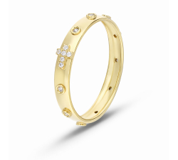 Women's Rosary Ring in Yellow Gold GL102364