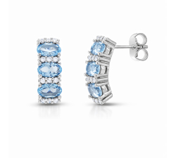 Women's White Gold Earrings GL102370