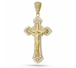 Ciondolo Croce Unisex Oro Giallo GL102371