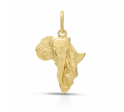 Ciondolo Elefante Africa Oro Giallo GL102372