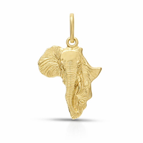 Ciondolo Elefante Africa Oro Giallo GL102372