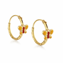 Little butterfly earrings in Yellow Gold 803321716802