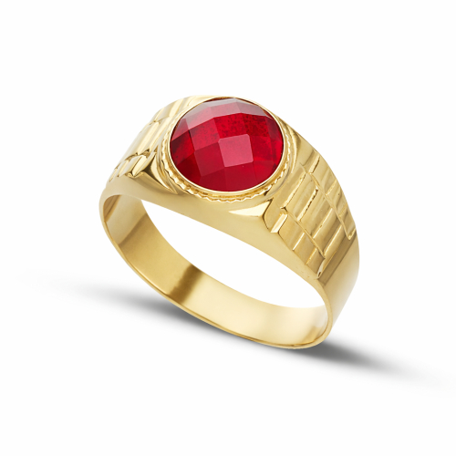 Men's Yellow Gold Ring GL102376