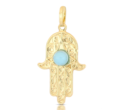 Ciondolo mano di Fatima oro giallo 803321713686