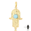 Ciondolo mano di Fatima oro giallo 803321713686