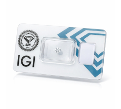 IGI-Blister-Diamant, 0,18 Karat, Farbe und Reinheit VVS2