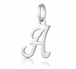 Initial Letter Pendant Name White Gold 803321716023