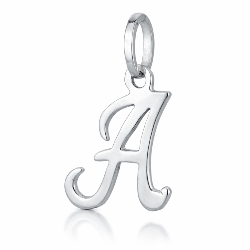 Initial Letter Pendant Name White Gold 803321716023