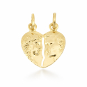 Ciondolo doppio con Cuore spezzato da spezzare Oro giallo 803321703330