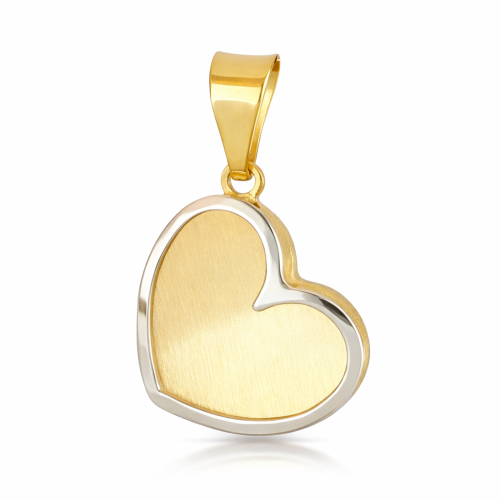 White Gold Heart Pendant GL102380