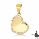 White Gold Heart Pendant GL102380