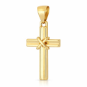 Men's Yellow Gold Cross Pendant GL102381