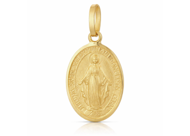 Ciondolo Madonna Miracolosa Oro Giallo GL102382