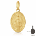 Wundertätiger Madonna-Anhänger Gelbgold GL102382