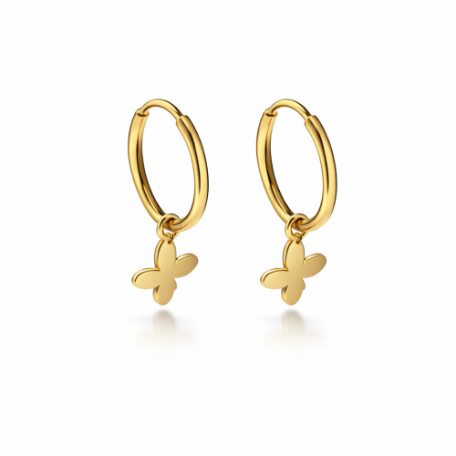 Damen-Ohrringe aus Gelbgold GL102387