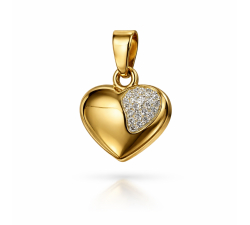 Yellow Gold Heart Pendant GL102401