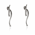 Women's White Gold Earrings GL102402