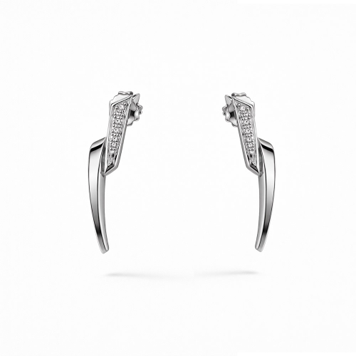 Women's White Gold Earrings GL102403