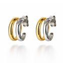 Women's Earrings in Yellow and White Gold GL102406
