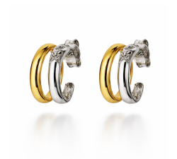 Women's Earrings in Yellow and White Gold GL102406