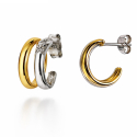 Women's Earrings in Yellow and White Gold GL102406