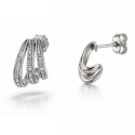Women's White Gold Earrings GL102407