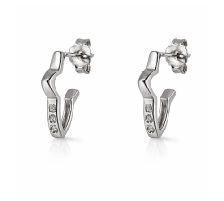 Women's White Gold Earrings GL102408