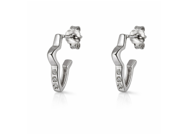 Orecchini Donna Oro Bianco GL102408