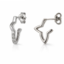 Women's White Gold Earrings GL102408